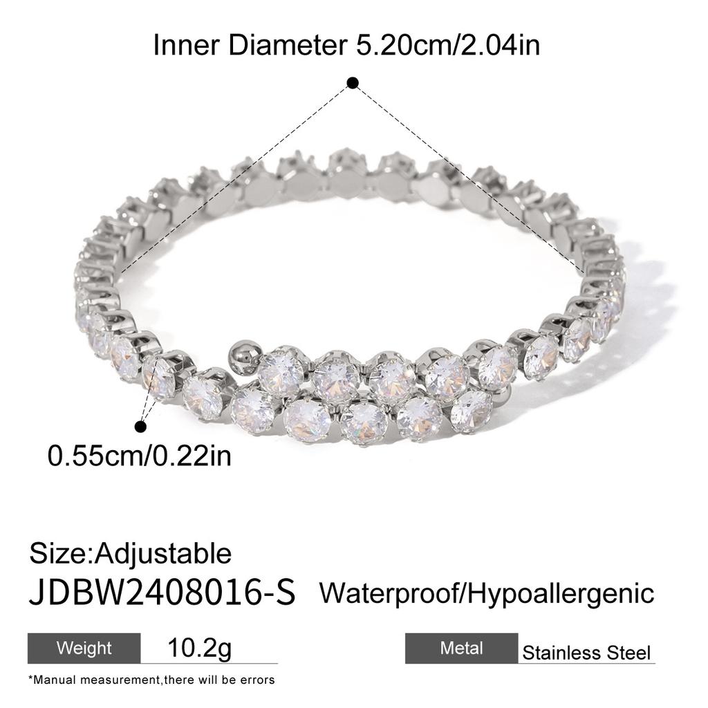 JYL TS Bracelet  Shine Open Cuff Amplifies Clarity & Vibes