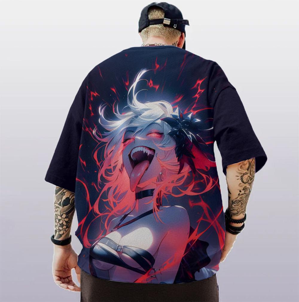 Summer Anime Girl 3D Printed T-shirt