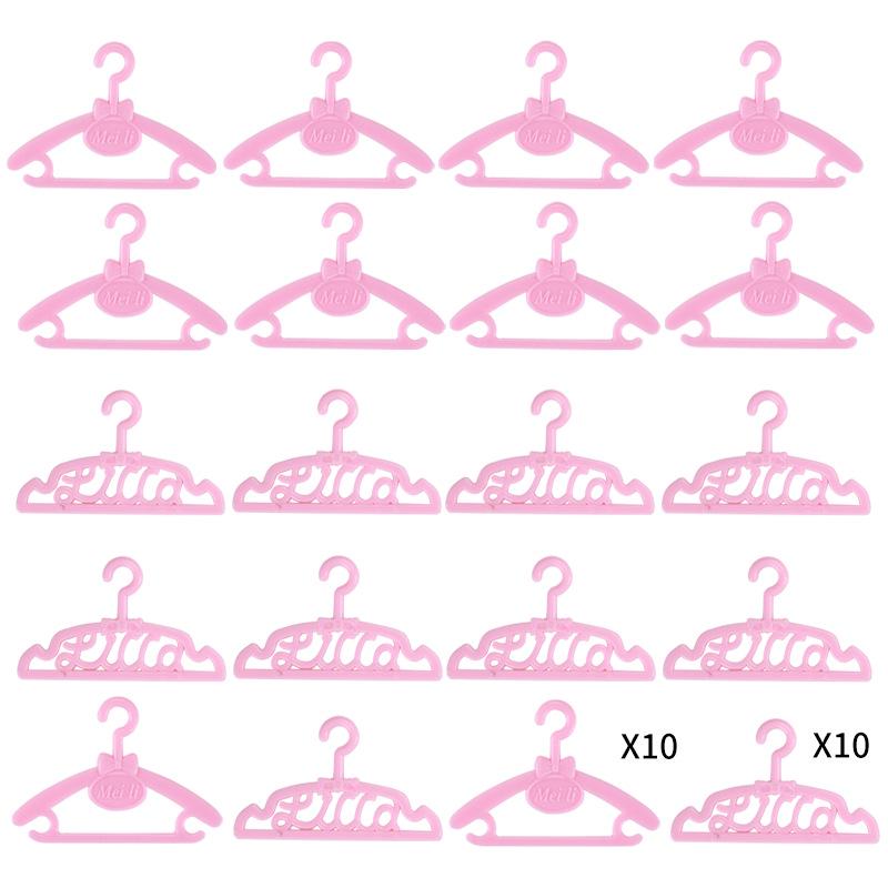11" Barbie Puppen Kleiderständer mit Kleiderbügeln und Zubehör: Verschiedene Stile & Kombinationen