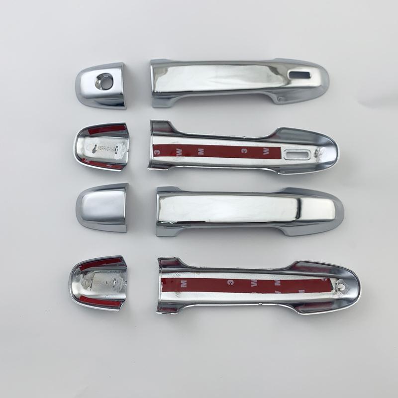 New Car ABS Carbon Accessories Plated Door Handle Cover Trim Paste Style For TOYOTA Prius C Priusc AQUA Hybrid 2012 2014 2018