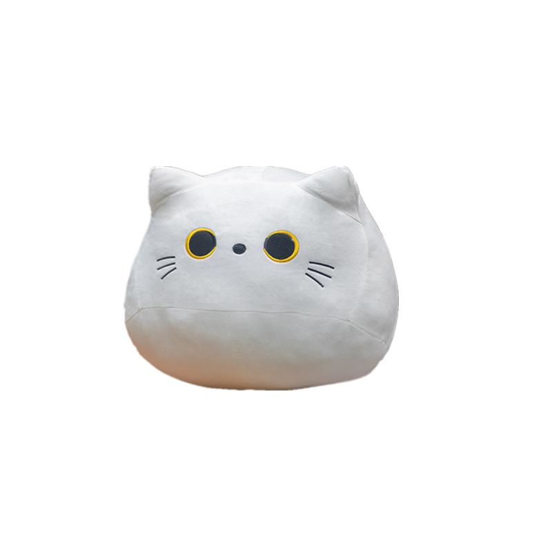 Cuddly Kitten Plushie Toy Soft Round Animal Balls Lovely Doll Stuffed Cat Pillows For Kids Birthday Gift For Baby Accompany