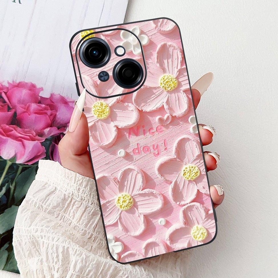 6.67'' For Tecno Spark Go 1 Case Pop 9 Cover Cute Cat Cartoon Fashion Butterfly Boy Girl Back Cover For Tecno Pop 9 Phone Case
