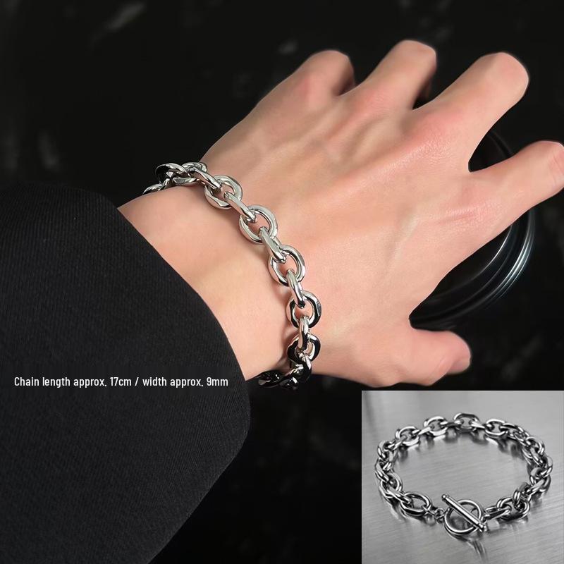 Unisex-Halskette im Hongkong-Stil, Punk-Hip-Hop, dicke Kette, Schlüsselbein