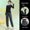 Women's Quick-Dry Slimming Sports Suit: Long Sleeve, Loose Fit for Running & Fitness
