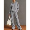 2026 Herbst Winter Damen Freizeit Kapuzenpullover Weite Hosen Set Locker Sportbekleidung