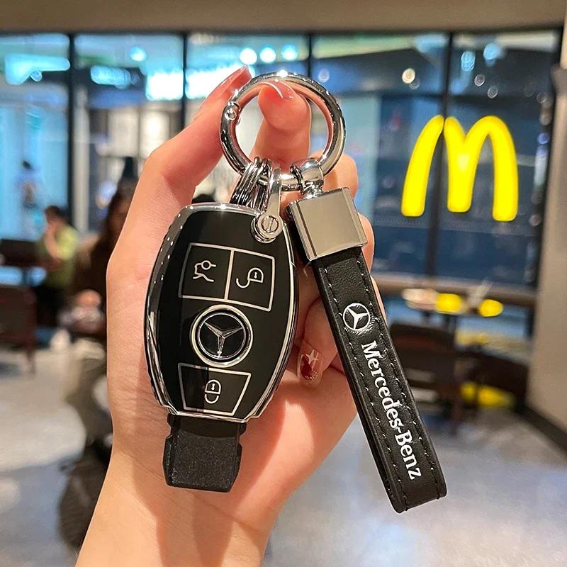 CRY1 New TPU Car Smart Key Case Cover Shell for Mercedes Benz A B C E GL S GLA GLK CLS Class AMG W204 W205 W212 W463 W176 Accessories