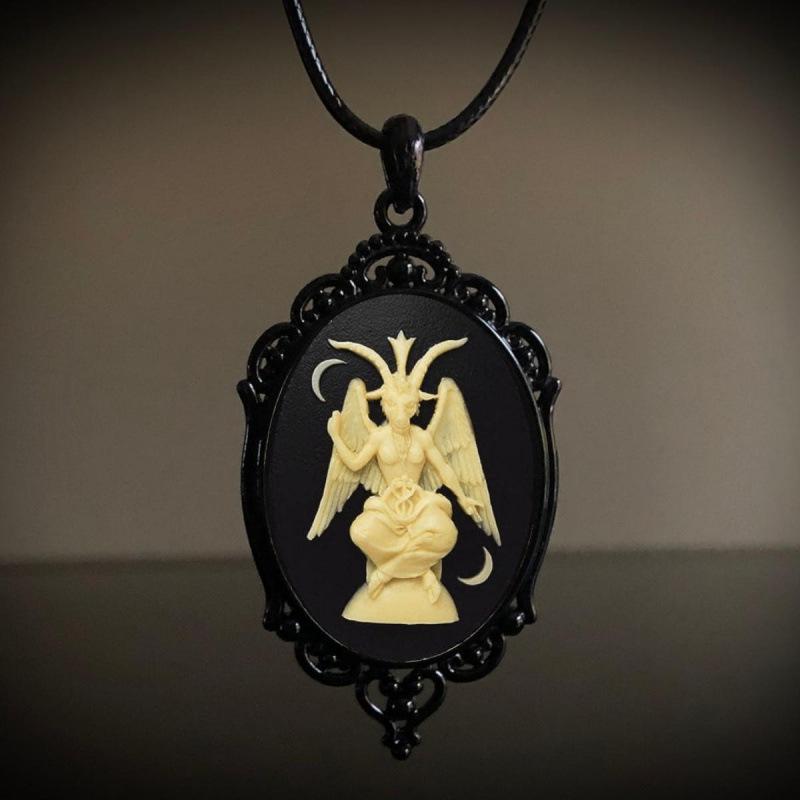 Jun'an Retro Gothic Europäisch & Amerikanisch Halloween Halskettenanhänger