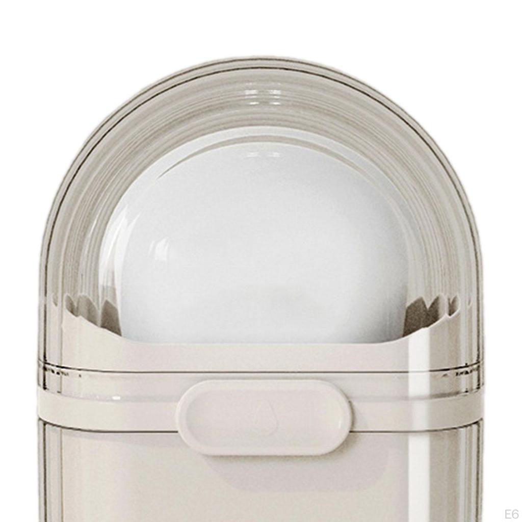 Travel Soap Box Closable Dish Portable Bar Holder, Sealing Case with Lid for Holiday,