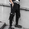 Südostasiatische Funktionelle Herren Vintage Tapered Haremshose mit Taschen