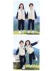 Primary School Sports Uniform Set: Spring & Autumn First Grade Three-Piece Outfit for Kindergarten & Children's Sports Events