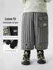 Stylish European Boys' Cotton Fleece Pants - Thick, Warm Winter 2025 Collection