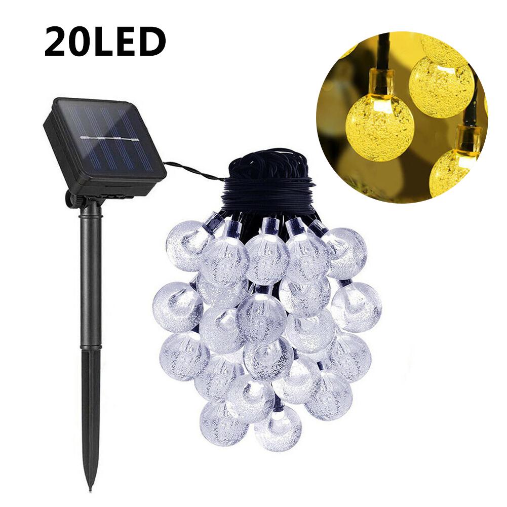 50 Solar Powered LED String Light Garden Path Yard Decor Lamp Outdoor Waterproof