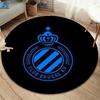 Club Brugge KV Round Area Rug,Carpet Rug for Living Room Bedroom Sofa Playroom Decor,Non-slip Floor Mat