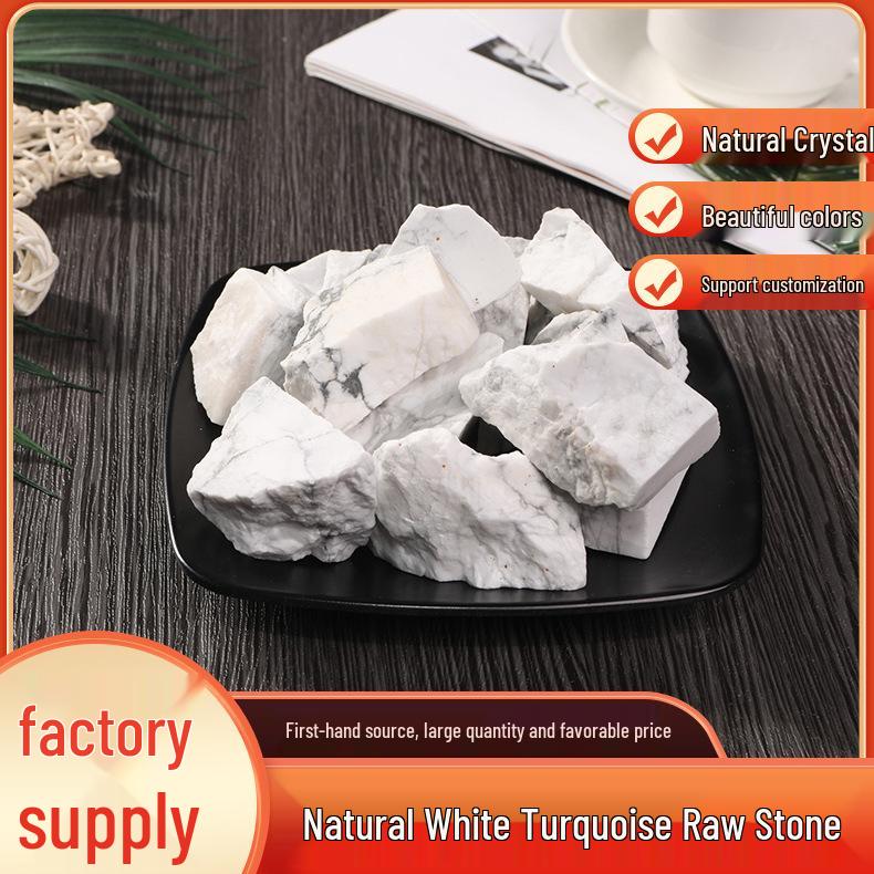 Natural White Turquoise Aromatherapy Stone - Crystal Diffuser & Decorative Raw Stone 1-2cm, 100g естественный