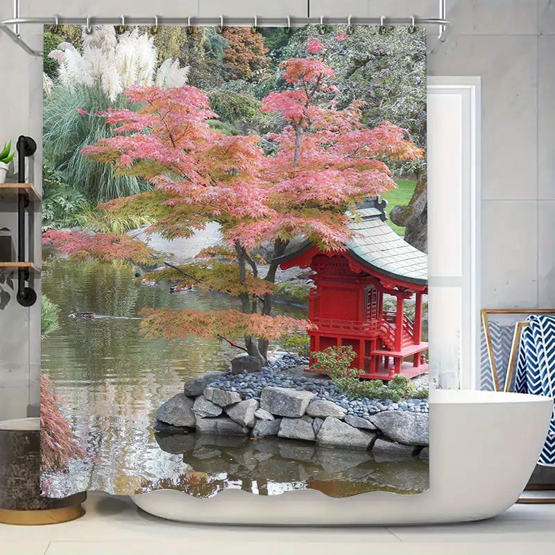 

Pink Daisy Shower Curtain Waterproof Home Decor Bathroom Window Curtain Flowers Bathing Room Decoration 3D Printing Custom Print W90xH180cm