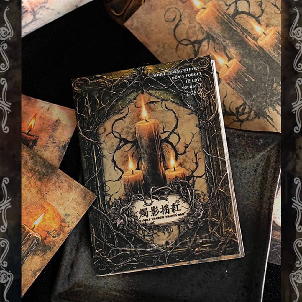 The Material Paper Is A Series Of Retro-themed Planner Decorations In The Dark.