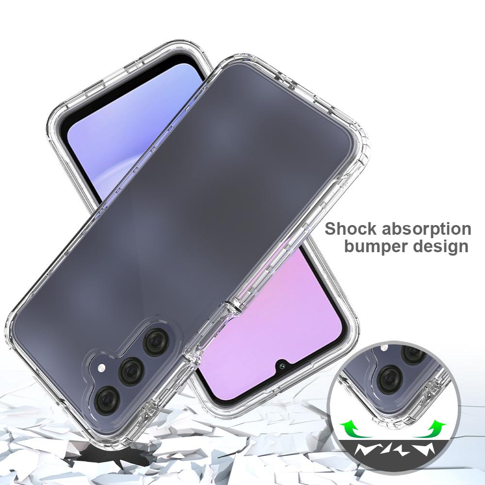 For Samsung Galaxy A16 5G/A16 4G Case TPU+PC 2-in-1 Drop-Proof Clear Phone Cover