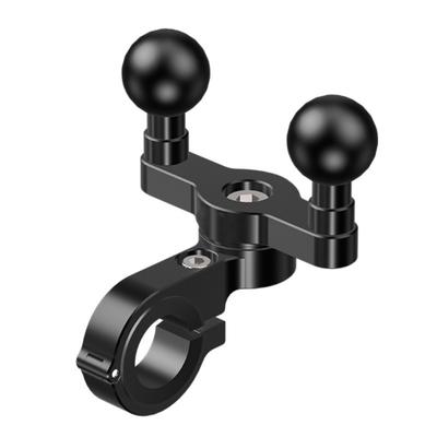 Motorcycle Balls Phone Holder Aluminium Base Fit Handlebar or Rear View Mirror Poles for 3.5" 6.1" Phones
