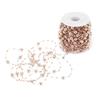 30M Roségold ABS Imitationsperlen Schnur Perlenkette für DIY Bastelgirlande Hochzeitsmittelstücke