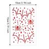 2PCS Spider Pattern Halloween Stickers Self Adhesive Facial Crystal Stickers  Stage Makeup