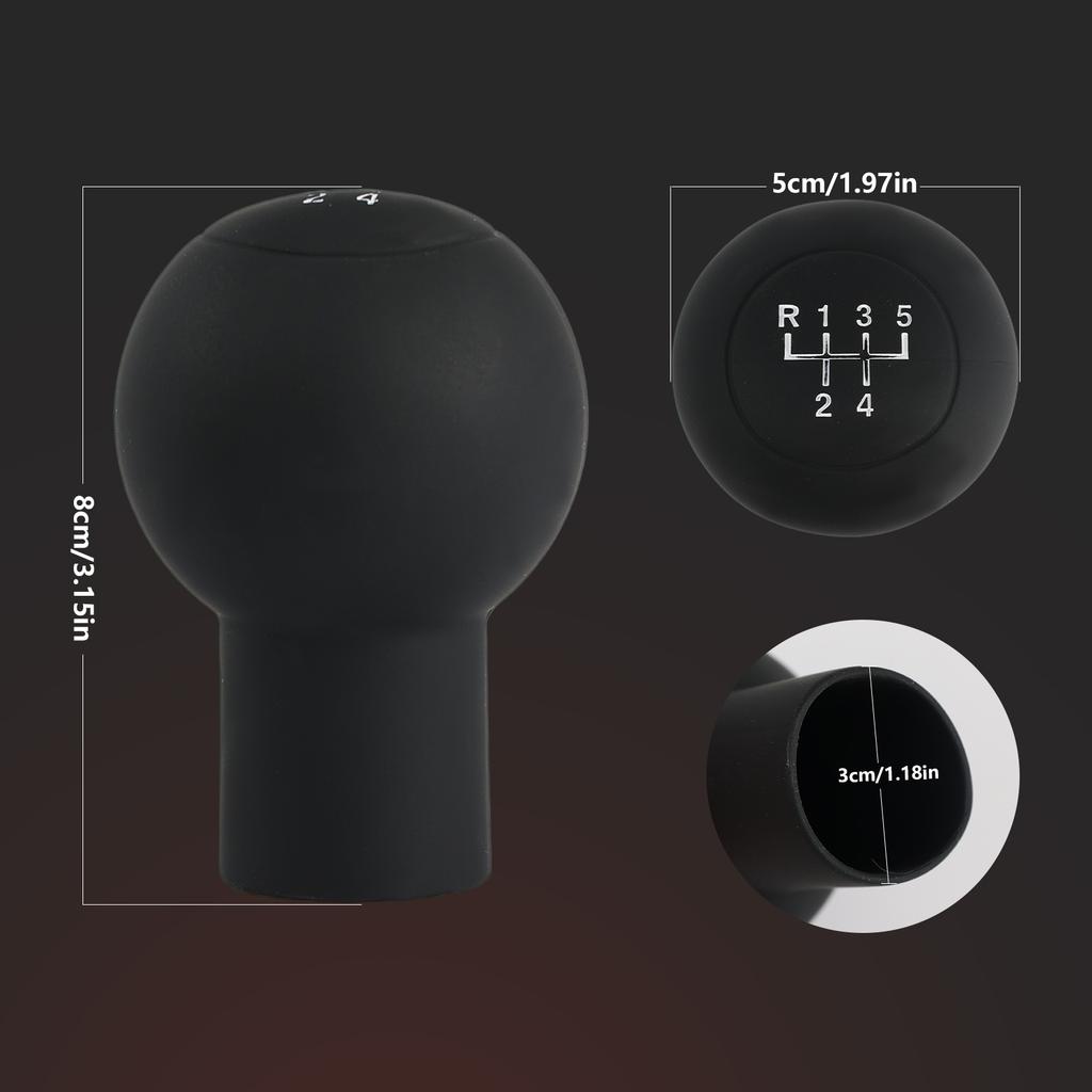 For VW Golf Bora Jetta Passat Silicone 5 Gear Head Protector Case Shift Gear Knob Cover Stick Lever Shell Skin Black
