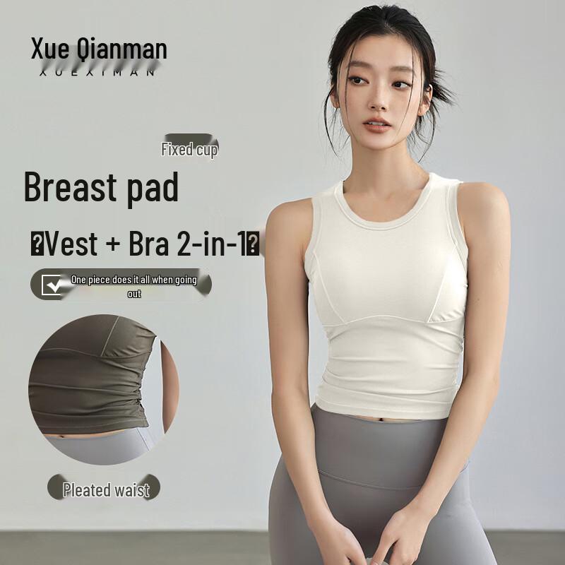 

Xueqiman Women s Padded Yoga Sports Bra Top M