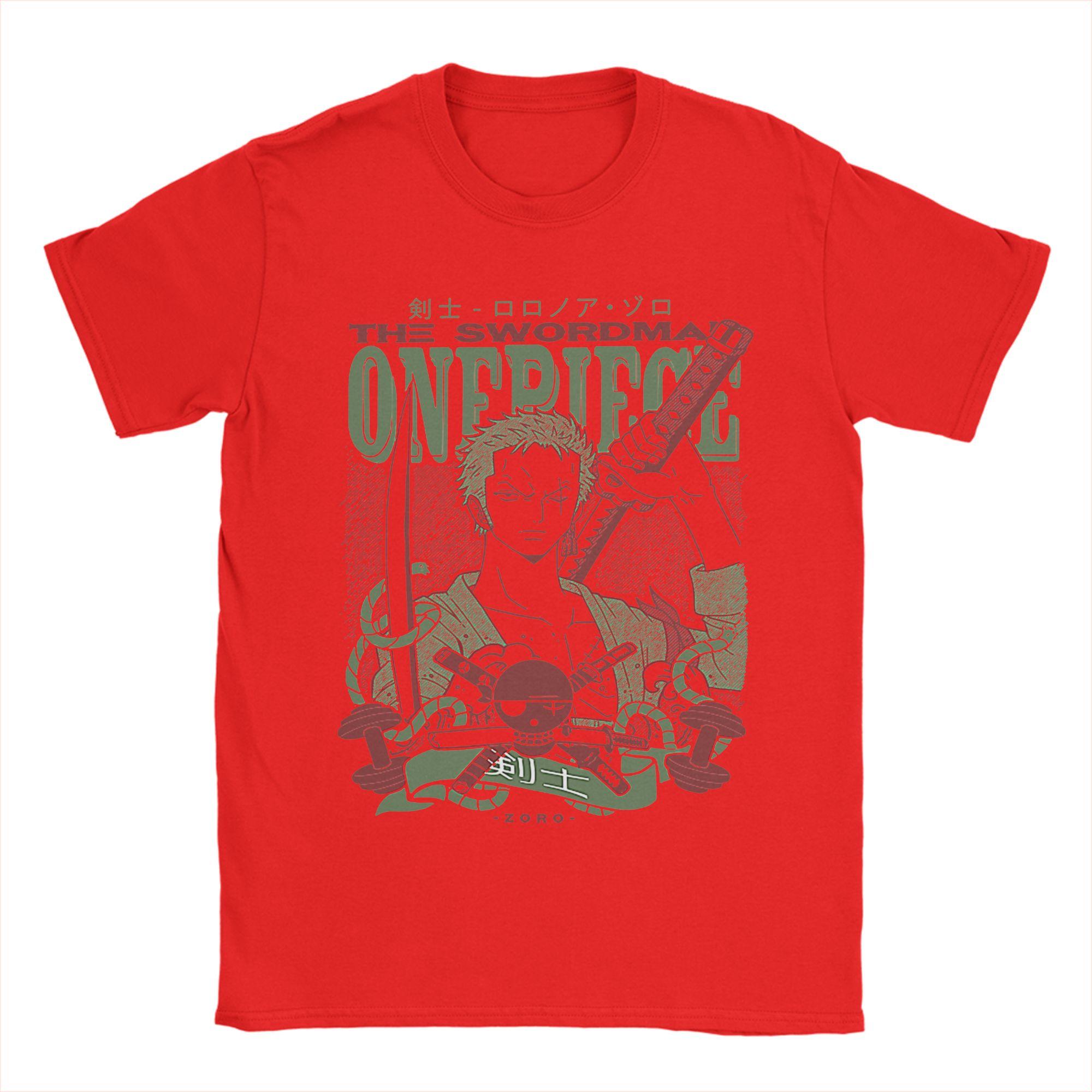 

Funny The Swordman Roronoa Zoro TShirts for Men Round Neck 100 Cotton T Shirts Ones Pieces Short Sleeve Tees Plus Size Clothes S