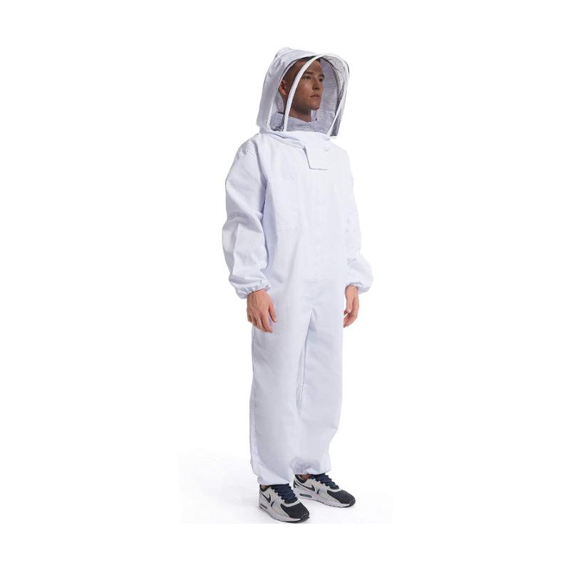 Thickened One-Piece Cotton Anti-Bee Suit with Space Hood for Sting Protection