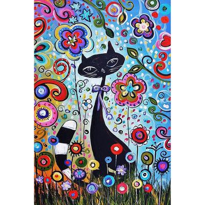 Pittura Diamante Fai da Te Punto Croce Mosaico Diamante Ricamo Diamante gatto carino Decorazione Casa