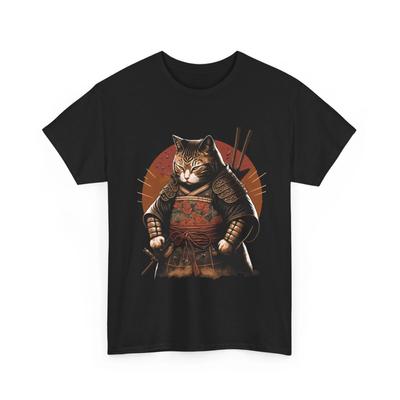Samurai Cat Shirt, Japanese Culture Lovers Shirt, Ninja Cat Funny Shirt