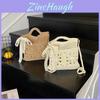 Summer Woven Crossbody Bag For Women Small Casual Use With Zipper Closure And Card Pocket