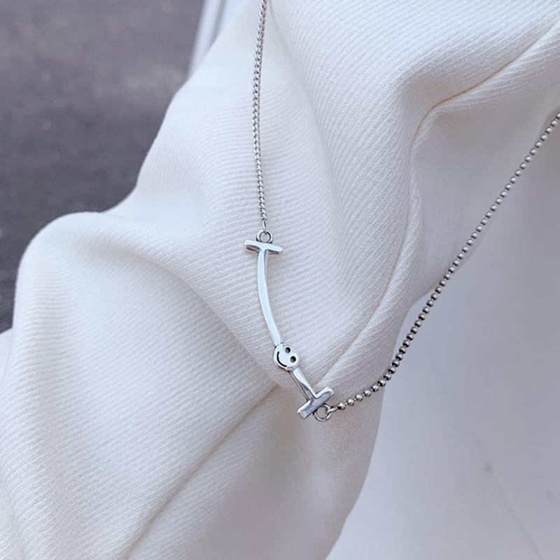 

Korean Style Vintage Moon Star Charm Necklace For Women Clavicle Chain Thai Necklace Birthday Gifts