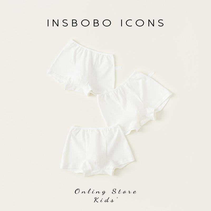 Insbobo Boys  Underwear Children s Shorts Boys  Briefs Disposable Large Children s Boxer Briefs That Don T Pinch the Buttocks White L