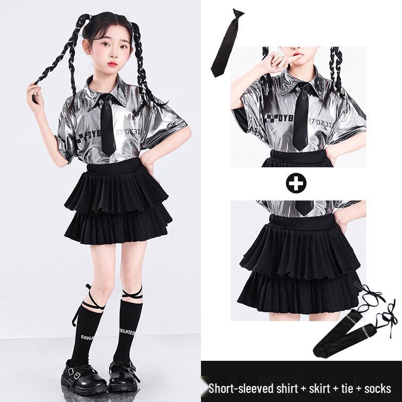 Children's Sci-Fi Performance Costumes: Sequined Outfits for Kindergarten and Primary School Events