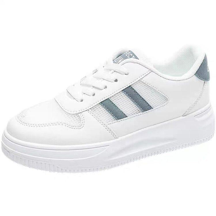 Dziewczęce małe białe buty z sercem 2025 nowe wszechstronne letnie dla uczniów szkół średnich siatkowe na platformie buty sportowe damskie codzienne buty deskorolkowe