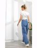 High-Waist Wide-Leg Jeans for Women - Slimming Straight Fit for Petite Pear-Shaped Figures, Perfect for Spring and Autumn 2025.