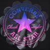 (WMNS) Converse Logo Printing Sports Short Sleeve Black Women's 10009151-001