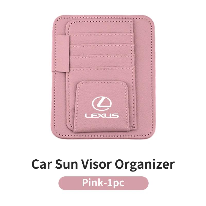 DJSZ3 Car Visor Sunglasses Holder Card Bag Glasses Storage Clip Interior For Lexus CT ES GS NX IS250 CT200h IS300h ES300h RX400h NX