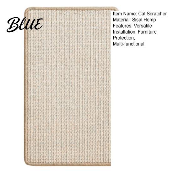Cat Scratching Post Protect Wall Sisal Hemp Scratcher Board For Walls Wall-Mounted Pad Mounted Furniture