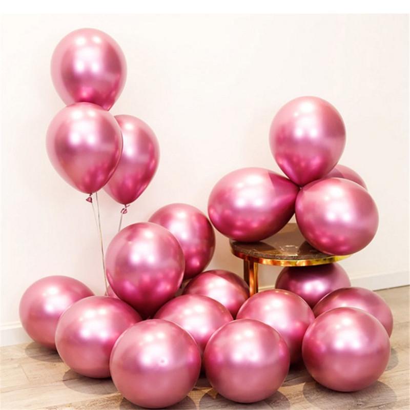 Romantic Metallic Balloons Set for Weddings, Bedrooms, and Birthdays
