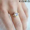 Fashion Woman Exquisite Simple Moon Ring Beautiful Generous Birthday Gift Party Jewelry Size 5-10