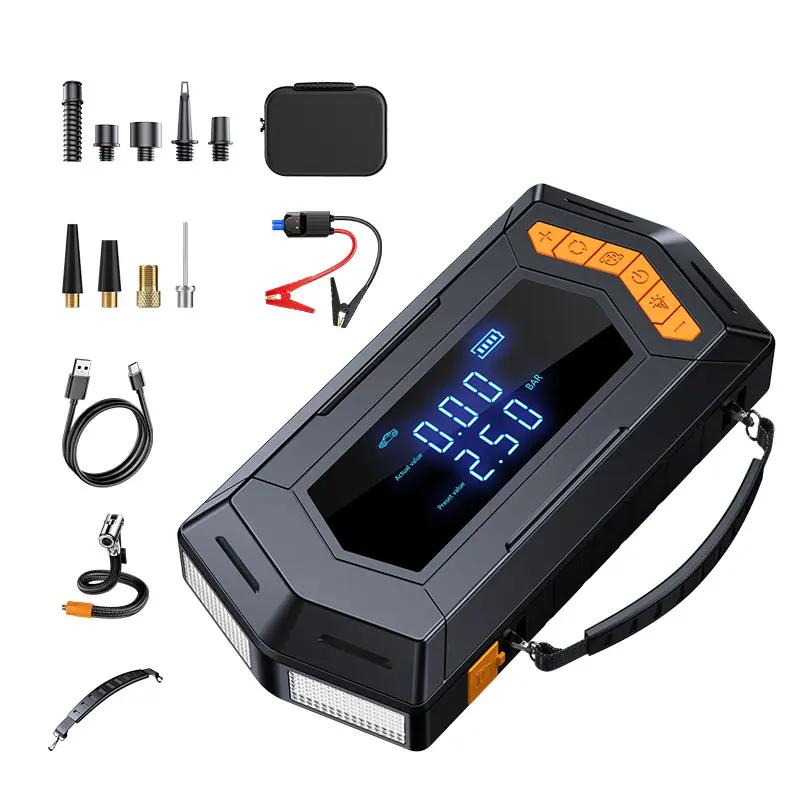 BUVAYE Portable Car Jump Starter With 150PSI Vacuum Extraction Air Compressor, 12V 6000A Car Battery Jump Starter Battery Pack JUMP STARTER