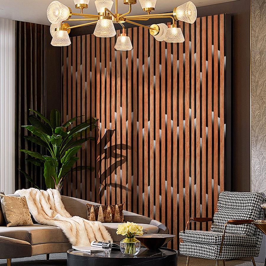 3D Wood Grain Self-Adhesive Wallpaper for Living Room Decoration
