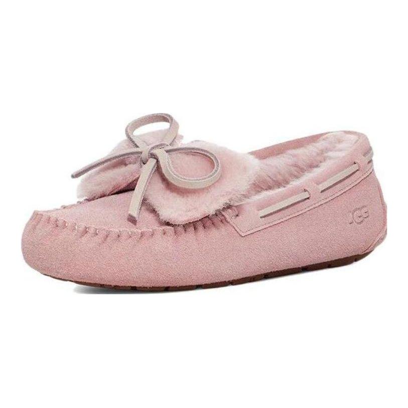 UGG Pohodlné ležérne mašličkové balerínky dámske balerínky ružovo-sivé 1118913-RSGRY