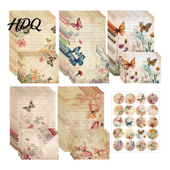 Writing Paper for Gift Giving Watercolor Letterhead Set Envelopes Letter And Stickers Creative Daily Kit Handwritten Correspondence Birthday