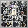 50 Sheets Gothic Dark Witch Stickers for Scooter, Guitar, and Refrigerator DIY.