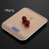 Balanza de Cocina Digital con Retroiluminación 5kg/1g O 10kg/1g Plataforma de Acero Inoxidable Balanza de Pesaje Balanza de Alimentos Oro Rosa / Plata