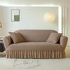 Premium Thick Bubble Gauze Sofa Cover Full Elastic Lace Universal Fit Sofa Protector All Season