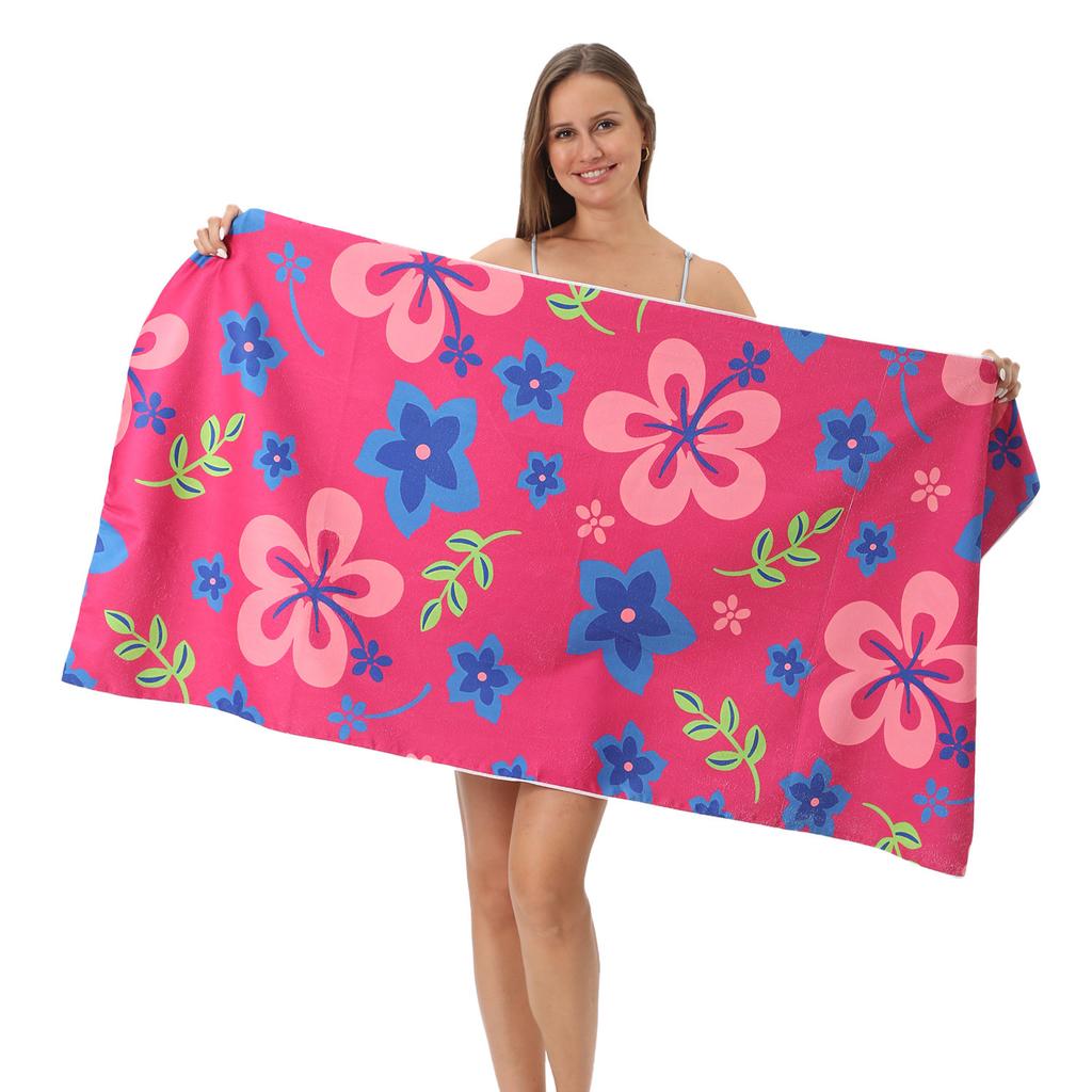 European and American Yuan Microfiber Beach Towel Custom Digital Printing Enlarged Towel Bath Towel 70 * 140CM Microfiber