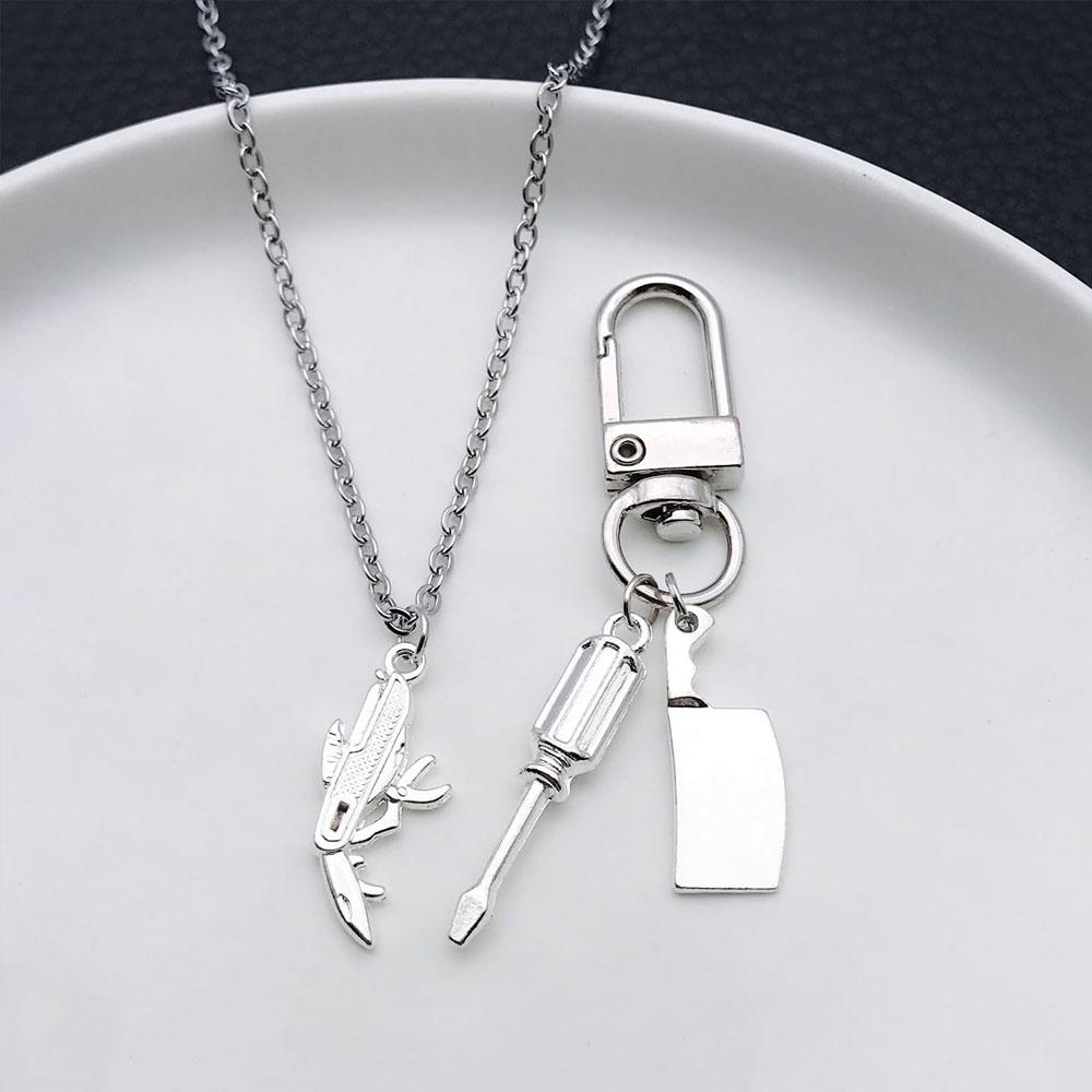 6/12/20pcs Alloy Material Tool Handle Hammer Handle Pendant Home Tool Pendant DIY Bracelet Necklace Earrings Jewelry Making Accessories